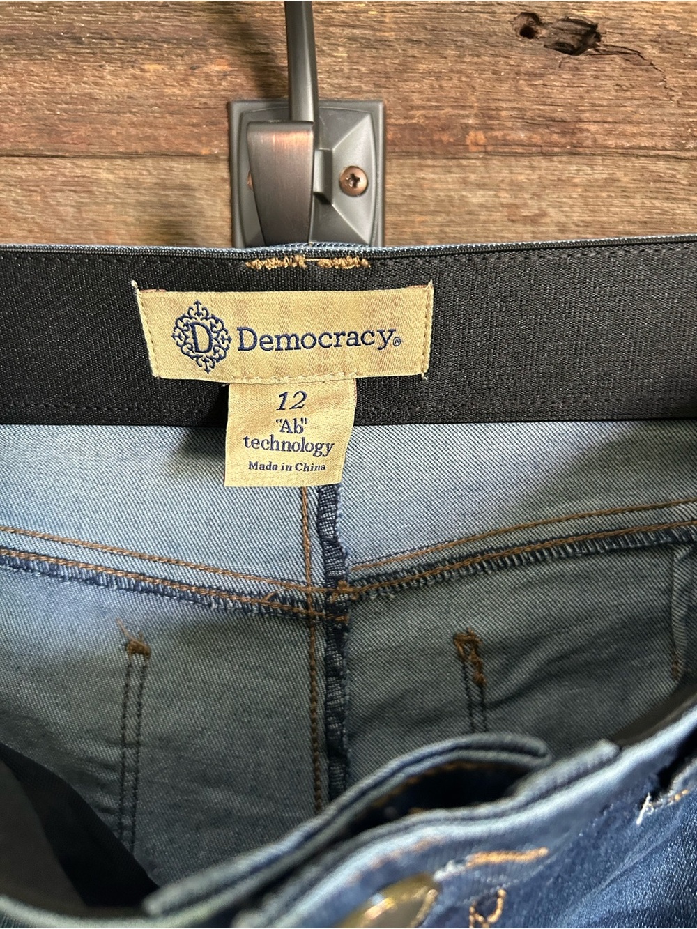 Democracy Flares leg Dark Blue Jeans - Picture 6 of 6